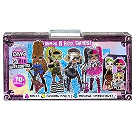 LOL Surprise OMG Remix Super Surprise – Avec 70+ Surprises, 4 Poupées Mannequins & 4 Instruments de Musique
