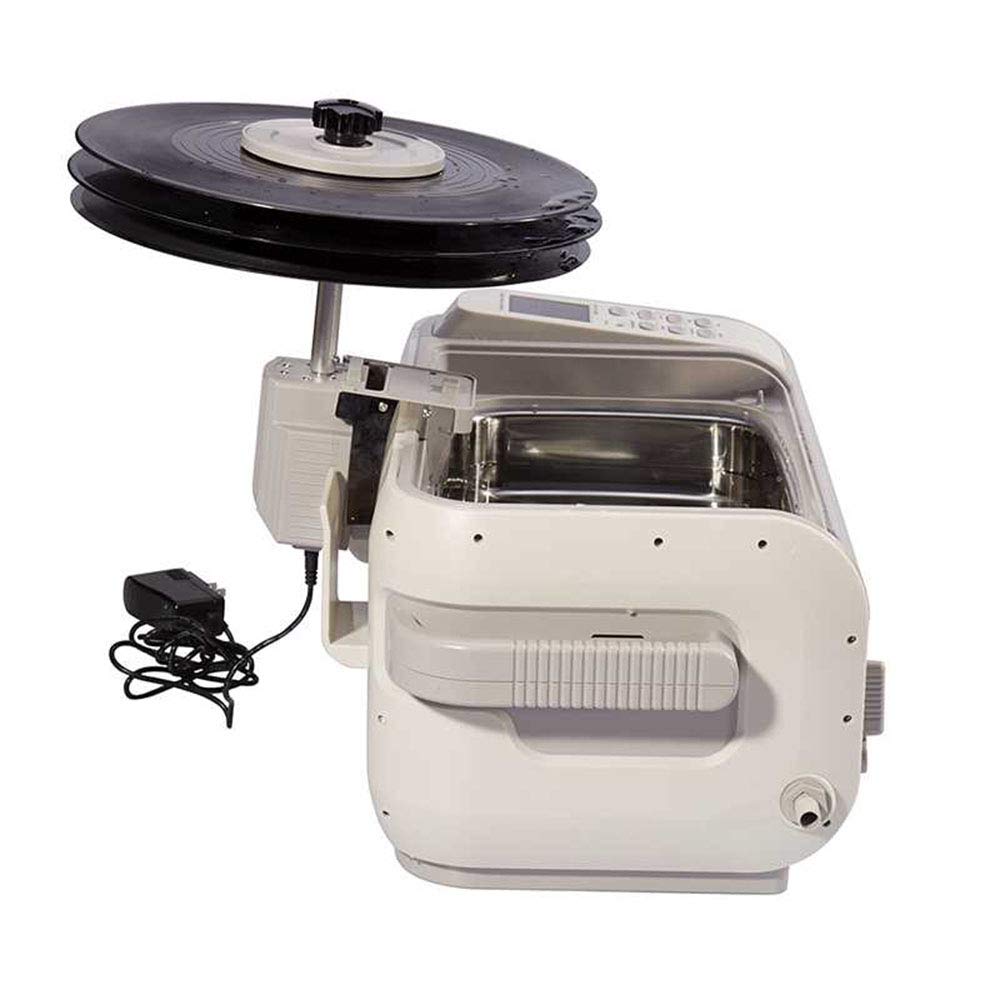 CGOLDENWALL Pulitore a ultrasuoni per dischi in vinile da 5 litri, pulizia veloce 3 minuti, rotazione automatica lenta, per una pulizia uniforme e profonda