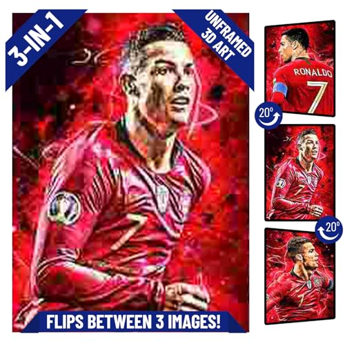 CR7 Flip 3D Poster Wall Art Decor Print Unframed |...