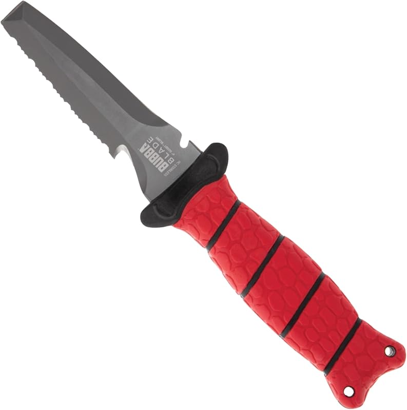 BUBBA 4" Blunt Dive Knife with Non-Slip Grip Handle