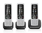 Gigaset C430 / C 430 Trio schwarz mit insgesamt 3 Mobilteilen
