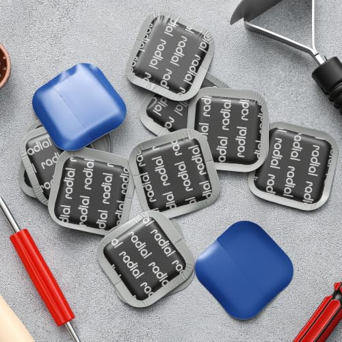 Image of Tallew 60 Pcs Heavy Duty Rubber Tire Repair Patches,2.17 x 2.17 Inch