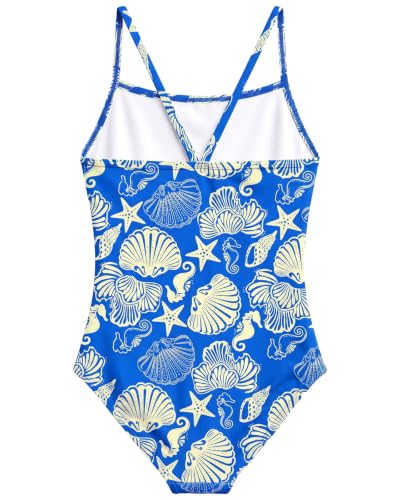 Image of weVSwe Baby Girl Swimsuit One Piece Swimsuit Cute Toddler Girls Sleeveless Bikini Kids 2-10 Years