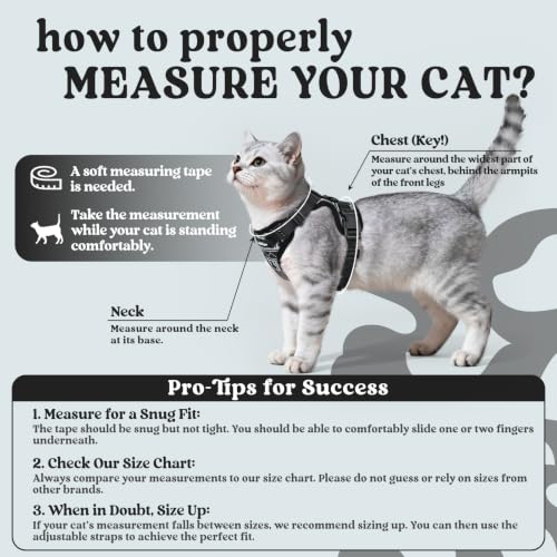 Image of rabbitgoo Cat Harness and Leash Set, Escape Proof Vest, Pixel Tabby