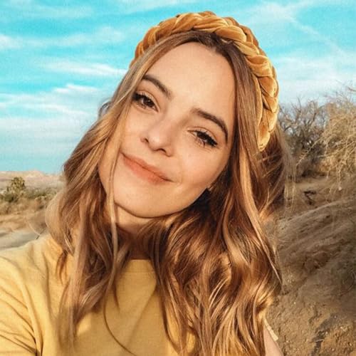 Image of DRESHOW Velvet Braided Headband Women Hair Hoop Elastic Hair Bands Fashion Headbands for Women