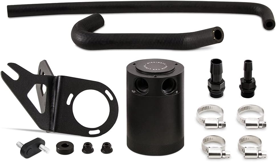 Mishimoto MMBCC-STNGR-22PBE Catch Can Kit, Compatible with Kia Stinger GT 2022-2023, PCV Side