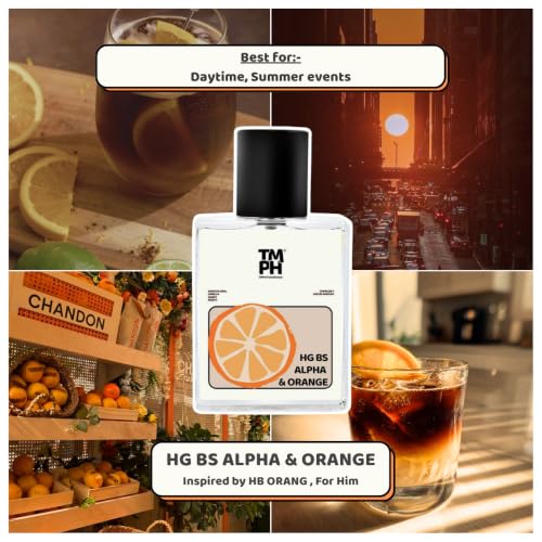Image of TMPerfumehouseHg bs Alpha & O range EDP for Men | Citrusy, Fruity & Long Lasting Perfume Spray | White floral, Vanilla & Sweet Fragrance | Luxury Gift for Him | TMPH | 50ml