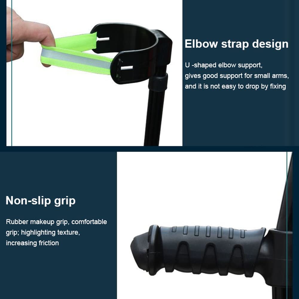 ZJIEX Stampelle Pieghevoli, Stampella Ortopediche Regolabili, Stampelle Ortopediche, Bastone da Passeggio, Stampella Canadesi, per Disabili O Anziani (Size : A Pair)