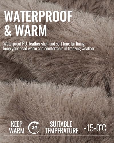 Chapka d'hiver coupe-vent et imperméable avec cache-oreilles intégrés - 7