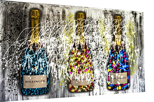 Impression sur toile Magic Canvas Art Champagne B8354 Alu Dibond 80x60cm
