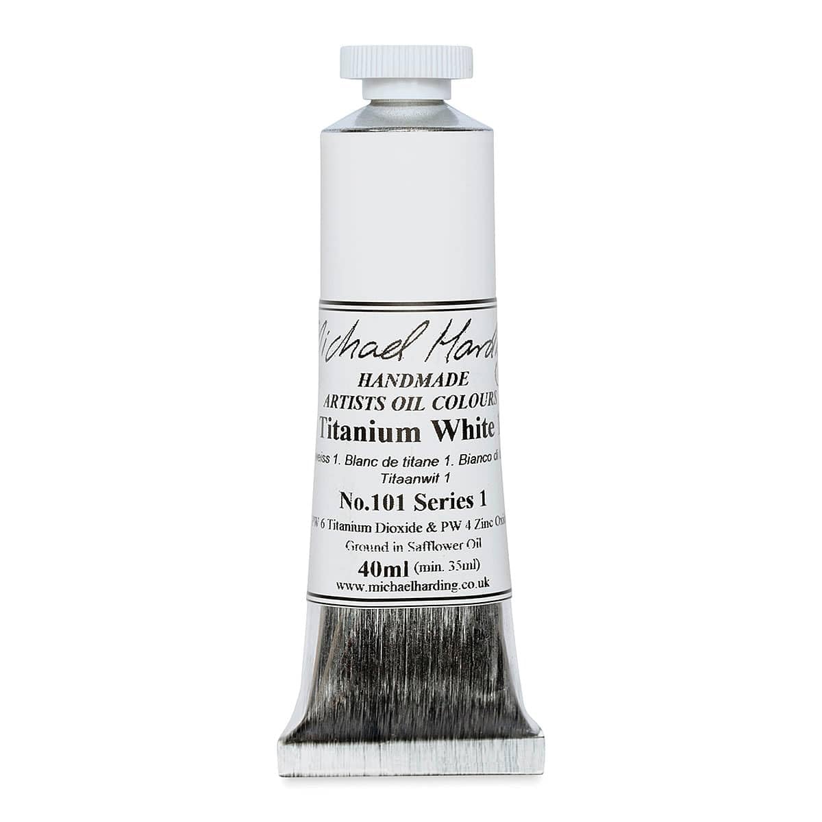 Michael Harding : Oil Colour : 40ml Titanium White 1 with Safflower oil