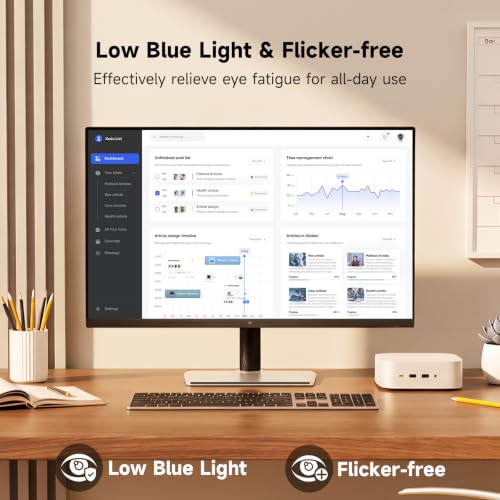 Image of KTC 32 Inch 4K UHD Computer Monitor, 3840x2160 White PC Monitor with VA Panel, HDR10, 3000:1 Contrast, 99% sRGB, Tilt /Height /Swivel Adjustable,HDMI DisplayPort for Home Office, H32U6