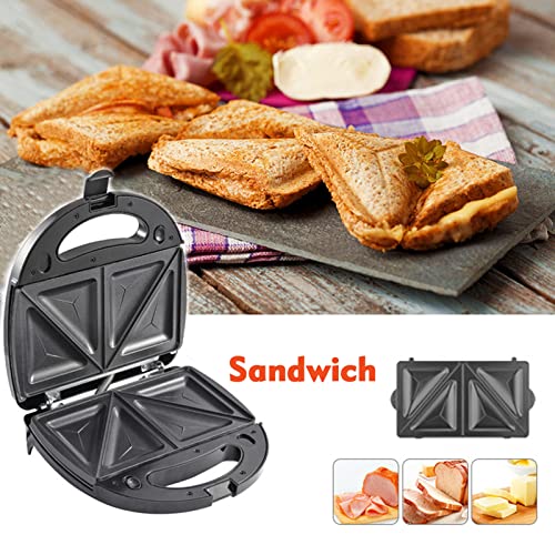 Staright Máquina de fazer sanduíche, Máquina de waffles, Grelha de sanduíche, Revestimento antiadere