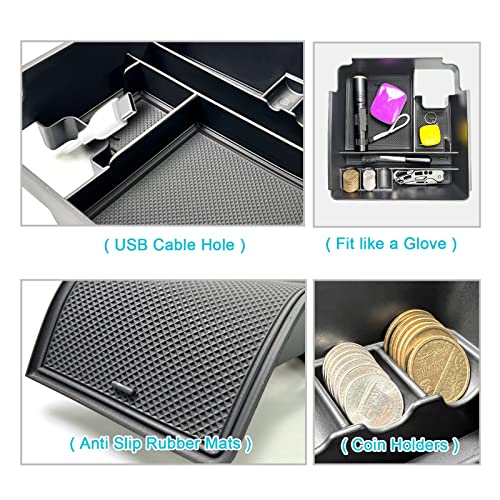 Image of CDEFG for 2022 2023 2024 2025 2026 Nissan Frontier Center Console Organizer | for 2026 2025 Nissan Frontier Armrest Storage Box 2022-2025 2026 Frontier Pickup Truck Accessories Middle Console Tray