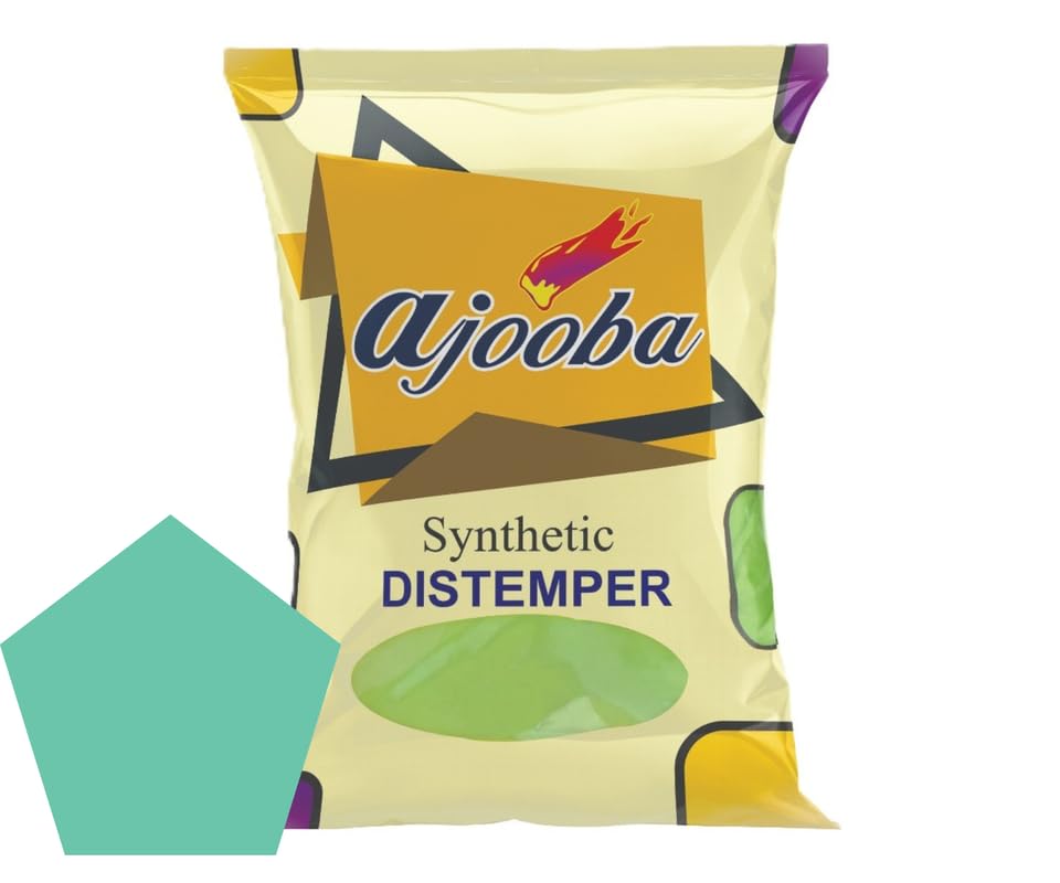 MAGIC PAINTS Ajooba Synthetic Distemper Paint Smooth Matte Finish Applied on Interior Cement Plasters, Ceilings, Asbestos Sheets, Concrete as a Top Coat Finish SURF GREEN 2KG (B0D9H2TQRV) Amazon Price History, Amazon Price Tracker