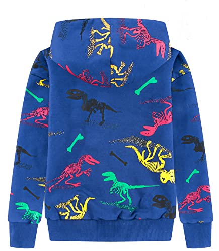 TLAENSON Kids Dinosaur Hoodies for Boys Girls Pullover Hooded Toddler Sweatshirt2