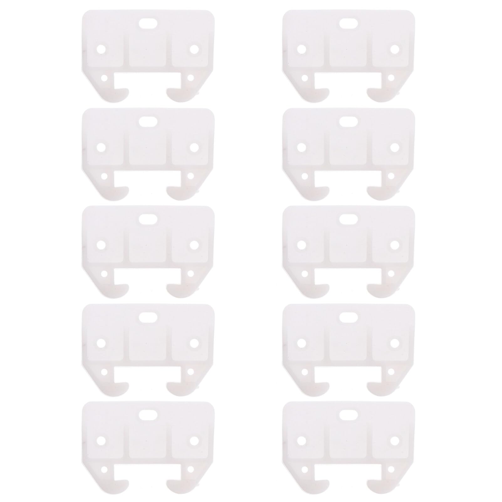 HONSNkS 10 Pcs Plastic Drawer Track Guides With Screws - Replacement Parts For Dressers & Cabinets - View #6