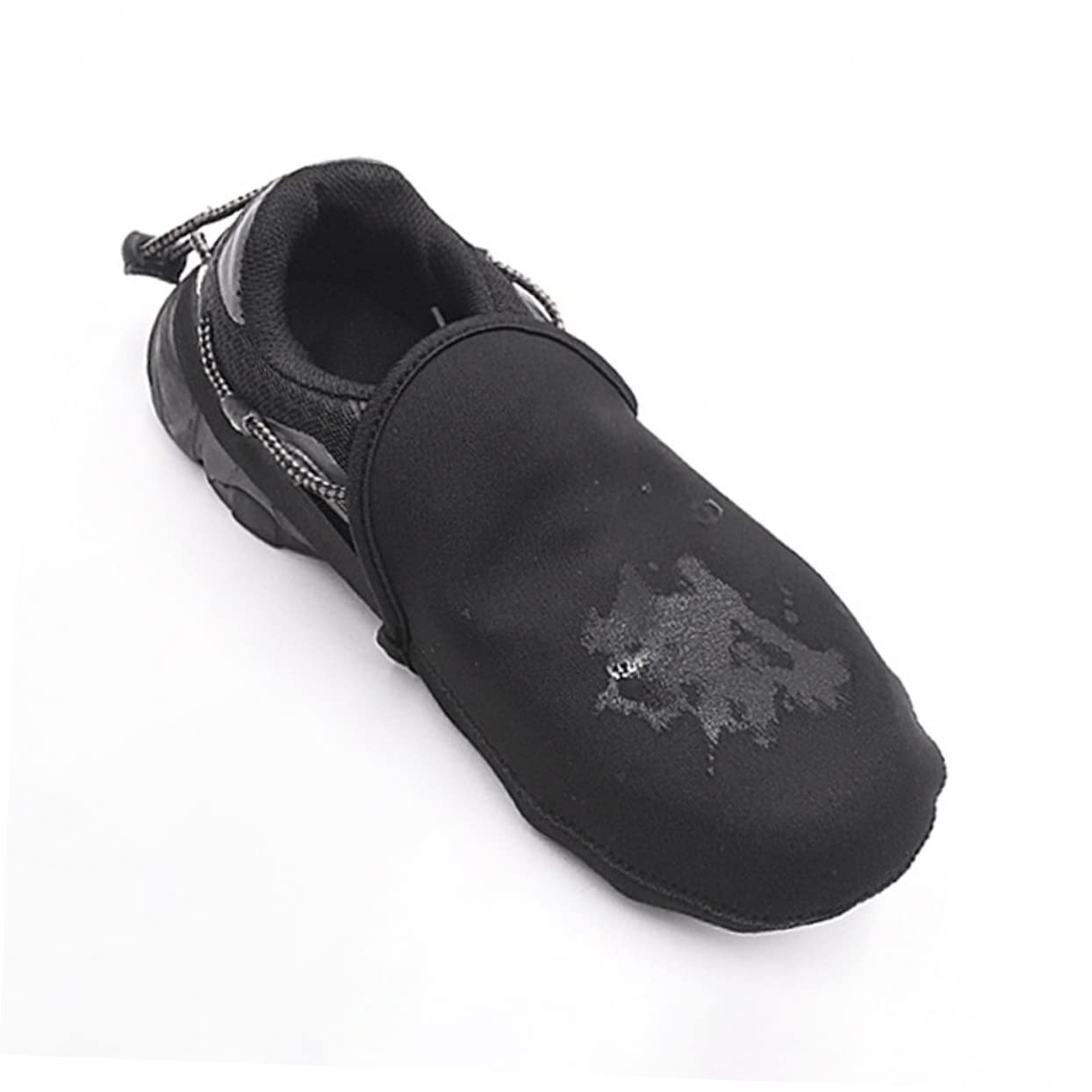 TOYANDONA Überschuhe für Fahrradschuhe Abdeckung hoch Thermik Radfahren Anti- elastikband elastischer guertel warme Überschuhe Fahrradüberschuhe aus Neopren Gummiband Black