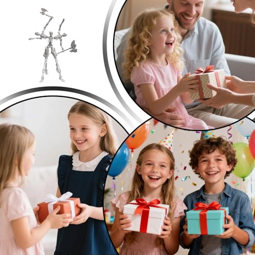 Figurine d'action squelette avec accessoires inclus de qualité supérieure