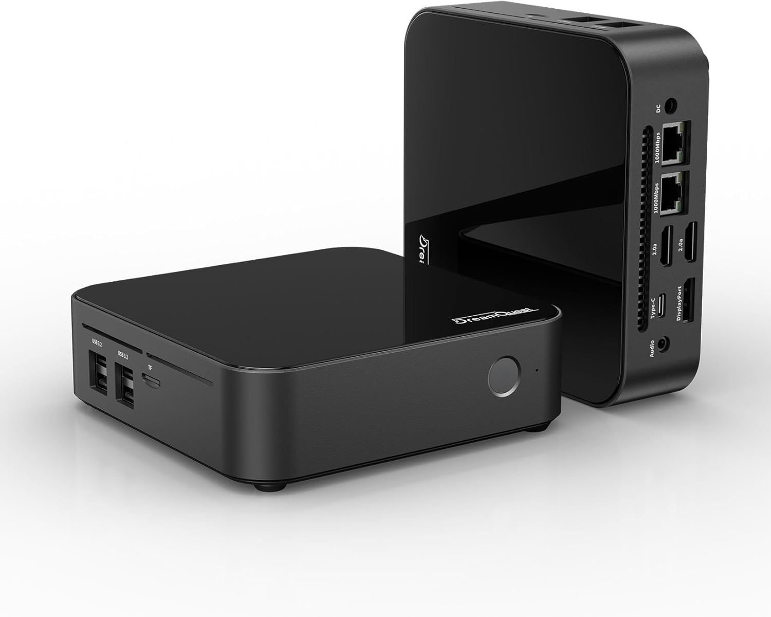 DreamQuest Mini PC Barebone Intel N95 der 12. Generation (bis zu 3,4 GHz), Micro Desktop Computer ohne RAM/SSD, Unterstützt DDR4/NVMe SSD, Type-C, 4K HDMI, USB 3.2, WiFi 5, BT 5.0, Gigabit Ethernet