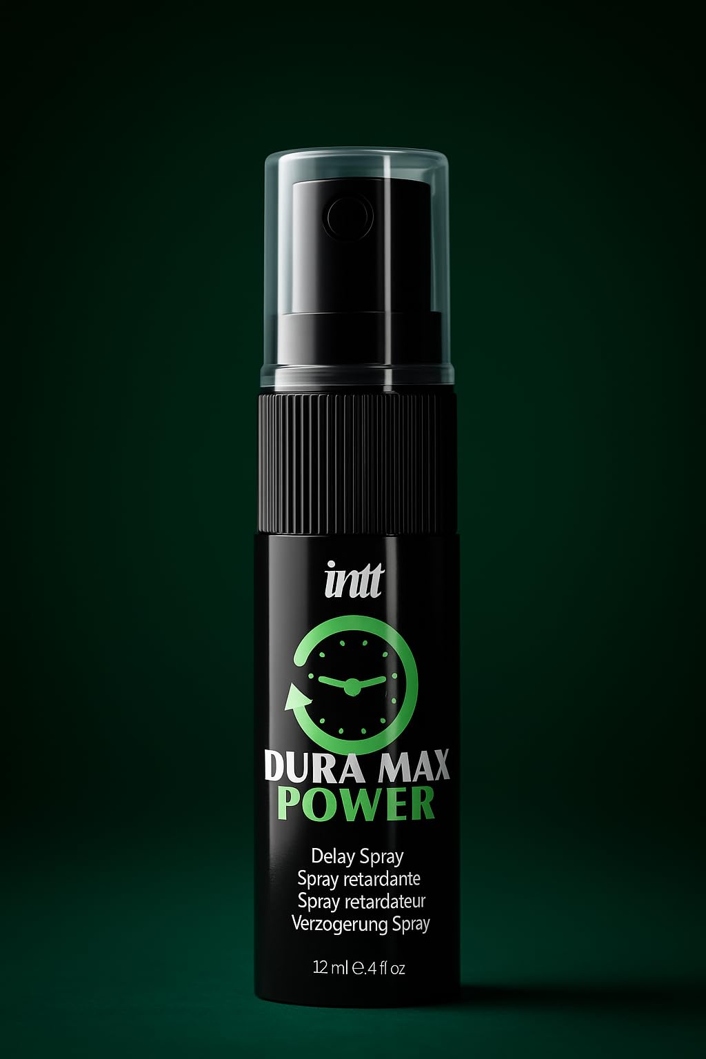 INTT DuraMax Spray Retardant Homme 12ml – Endurance Intime, Plaisir Prolongé & Format Discret