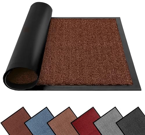 FB FunkyBuys Washable Door Mats Indoor & Outdoor, Non-Slippery Heavy Duty Doormats Indoor, Highly Absorptive Rubber Door Mat