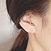 OUFER Body Piercing Jewelry Heart Sharped Right Closure Daith Cartilage Tragus Helix Earrings 16 Gauge (white clear)