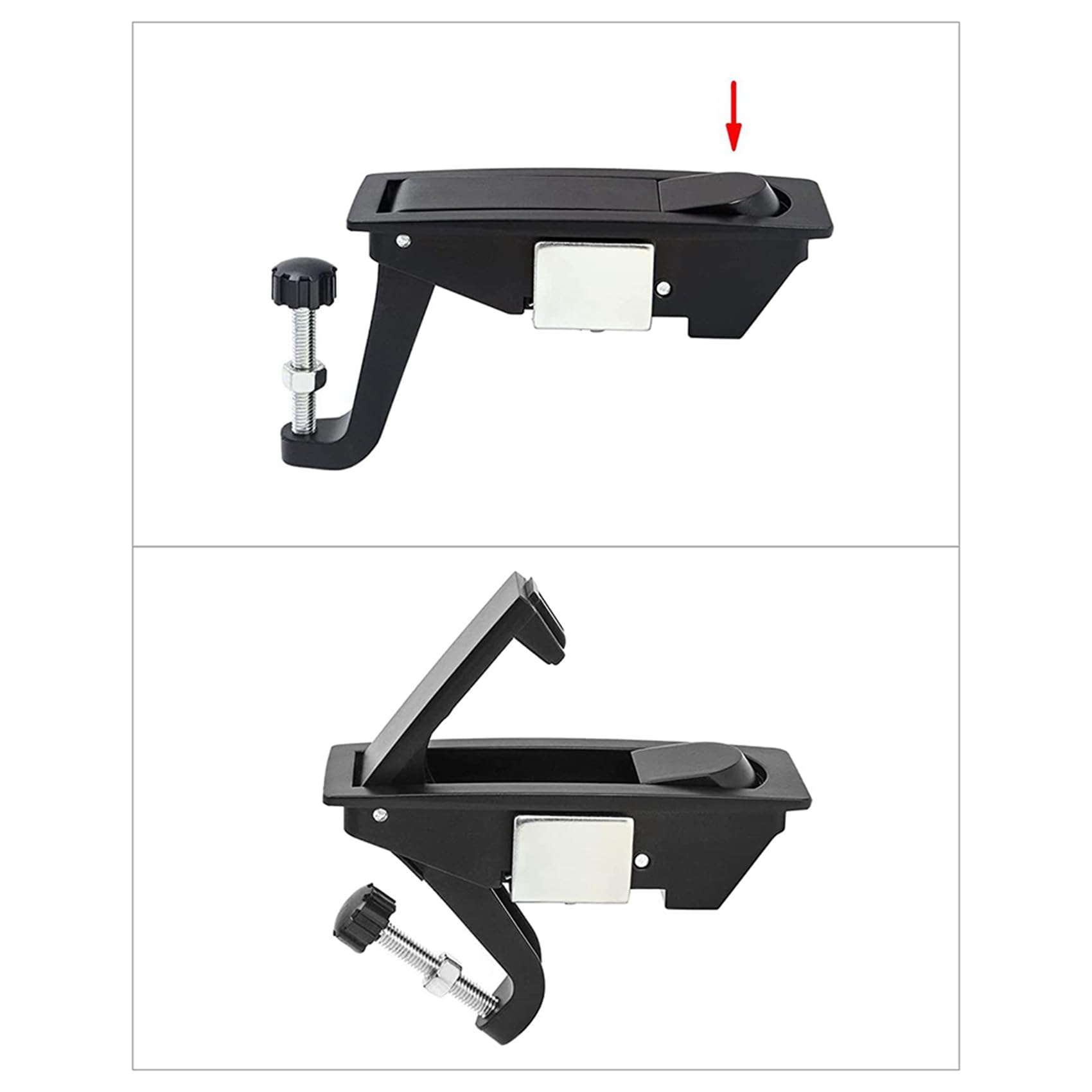 16 chiusure a compressione in lega di zinco con chiusura a leva regolabile da 0,04 a 2,3 cm