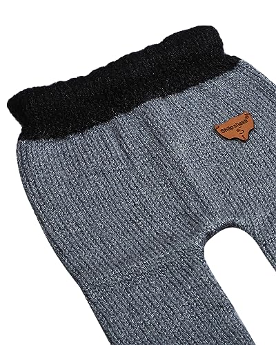 Image of WEGMANS Kids Winter Wear Dress Full Pant Grey Black Handmade Woolen Lowers for Boys