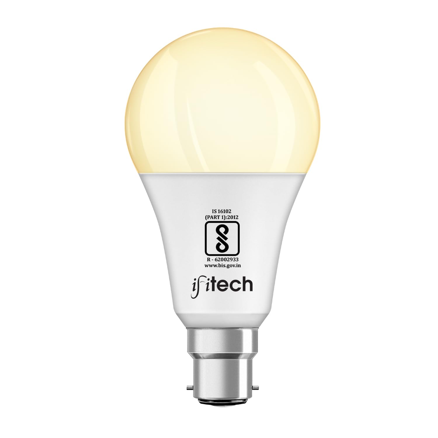 IFITech 7W Auto ON/OFF Day Night Sensor LED Bulb โ (OFF During Day & Continuous ON During Night) | Warm White | Base-B22 (Pack of 1)