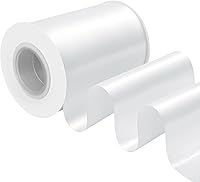 Vista 72 de Cinta de satén rosa polvoriento de doble cara, 3/8 pulgadas x 50 yardas, cintas de poliéster rosa polvoriento para envolver regalos, cinta de tela