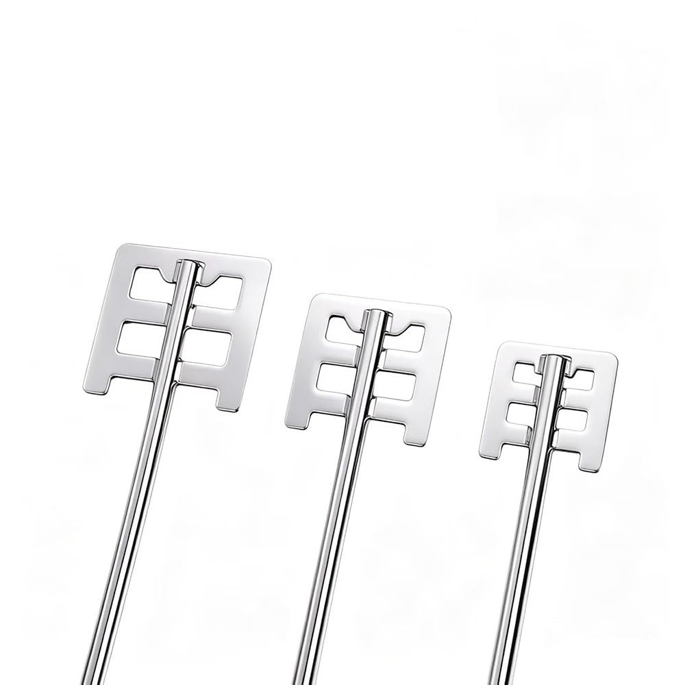 1 Pezzo Lama Agitatrice Quadrata ad Ancora con Asta, Acciaio Inox 304