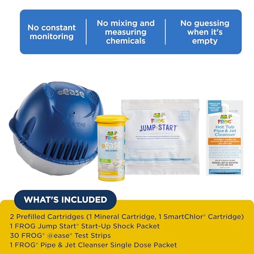 Image of FROG @Ease Floating Sanitizing System for Hot Tubs, Fresh Start Bundle