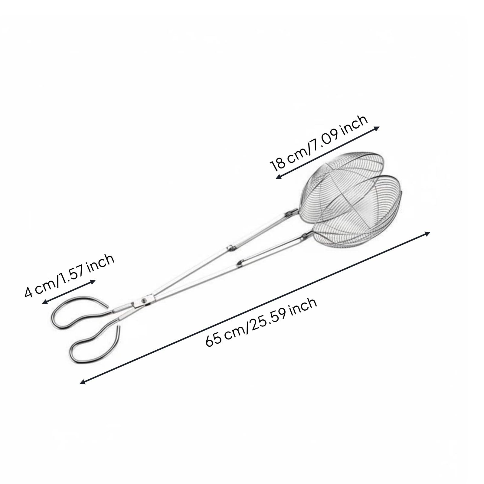 LOVIVER Pince de Pêche Extensible en Acier Inoxydable Pince de Capture Longue Pince à Poisson Pince Multifonction Acier Inox Épais Résistant Contrôle sur, 65 Cm