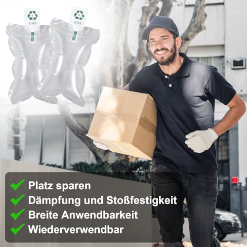 100 Stück Verpackungschips LuftpolsterkissenVerpackungsmaterial Luftpolsterkissen Luftpolsterfolie​​ Transparent 10x15 cm/3.94x5.91in Verpackungsmaterial​​ mit Pumpe, ​​für Ort verschieben und Pakete