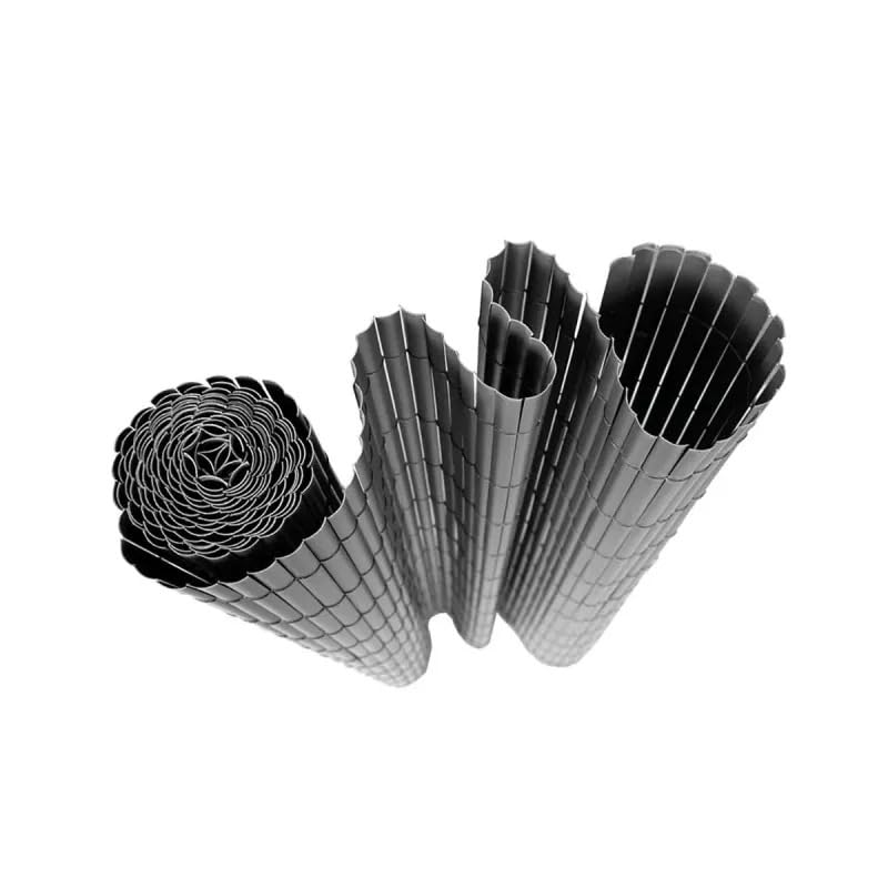 Canisse PVC occultant simple face 1,5x5m gris - Kit de fixation inclus