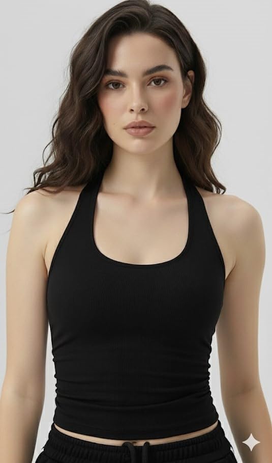 Image of Irana Women Jogger & Crop Top Set | Stylish 2-Piece Co-Ord Lounge Wear for Women | High Waist Joggers with Trendy Crop Top | Casual Wear | Gym Wear | Travel Outfit|Tracksuit Co-Ord for Girls