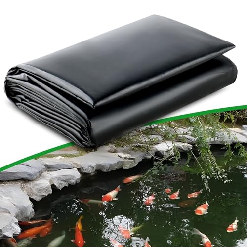 Pond Liner,0.32mm Impermeable Membrane, 3/4/5m HDPE Small Pond Liners,Security Application Fish and Plants,Customizable (Size : 5x12m)