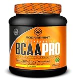 BCAAs, Glutamina y Vit. B6 ROCKSPRINT  BCAA 2:1:1 EN POLVO  con L-Glutamina Kyowa  Ganancias Musculares y Recuperación  BCAA Pro  500g Limón