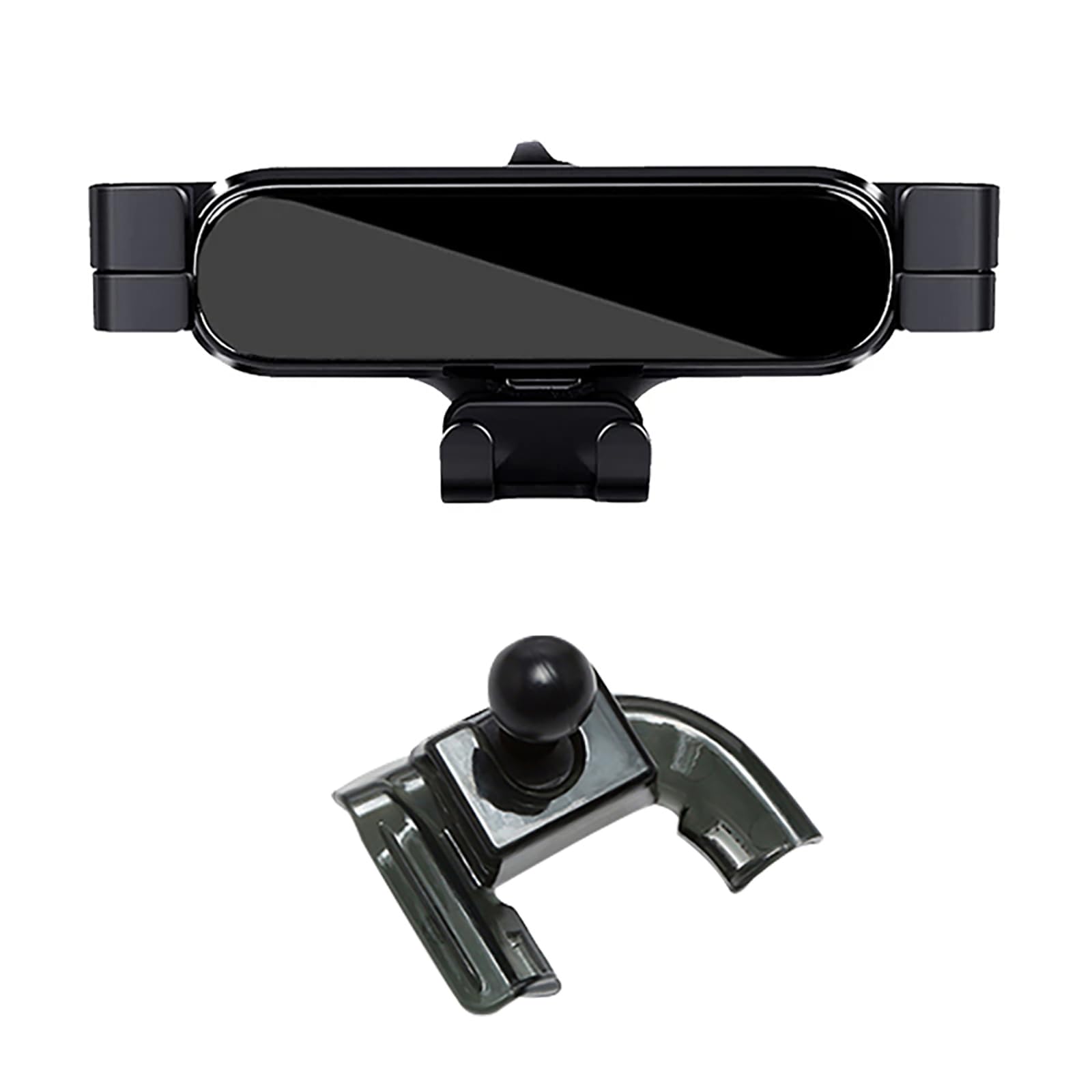 Msmdg 1-Black Compatible With Volvo Xc40 2020-2022, Car Phone Holder Cradle 360° Rotation Gravity Mount,