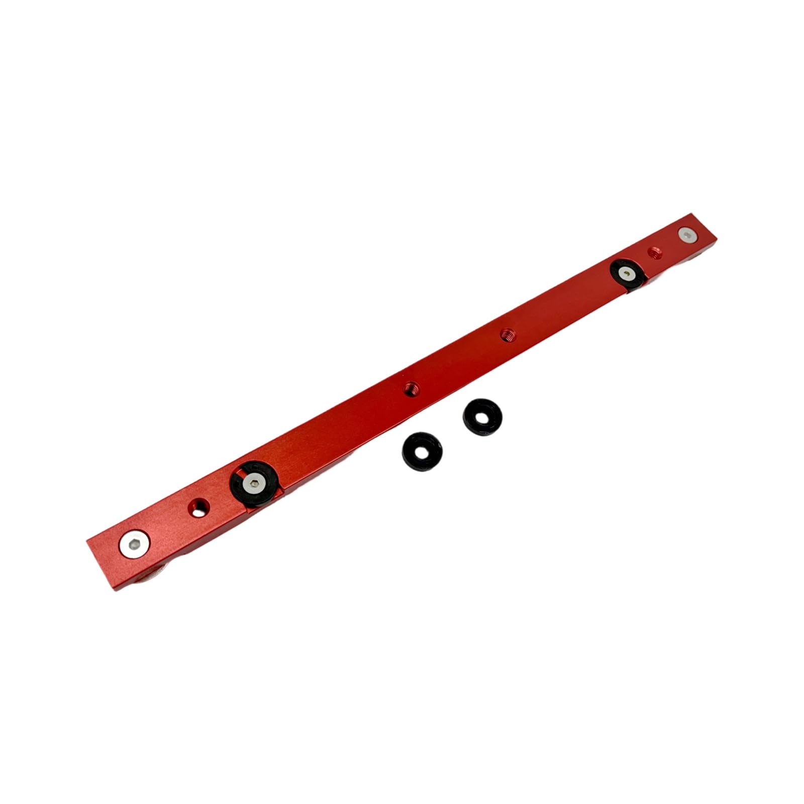 Precisions Woodworking T Track Rod Miter Rod Clamping Tool Slider with Smooth Glidings Rollers Aluminum Construction Miter Slot Slider
