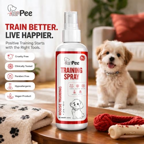 Image of Puppee Pet Training Spray for Dogs & Cats (200ml) Natural Lime & Mint Scent | Potty & Toilet Training for Indoor & Outdoor Use | No More Marking | Stops Pee & Poop in Wrong Places