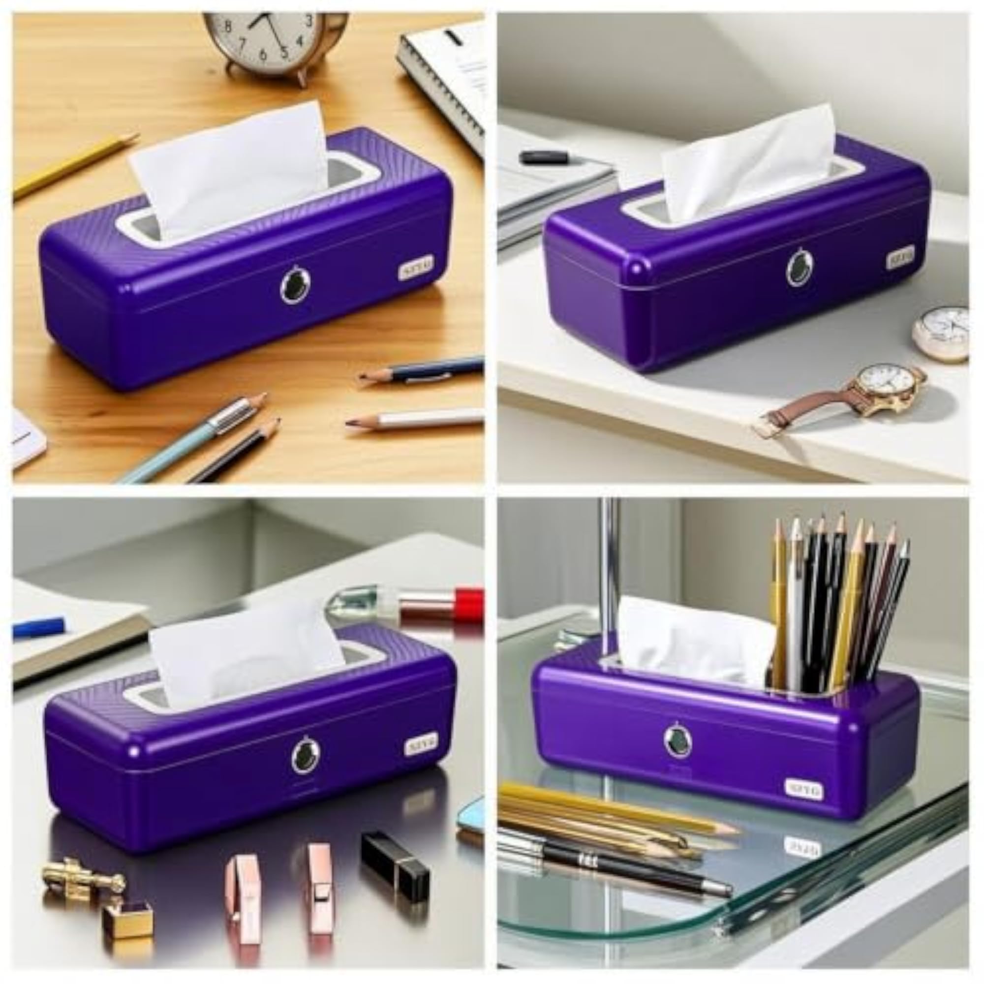 Hard Pencil Case with Biometric Lock, Secure Storage