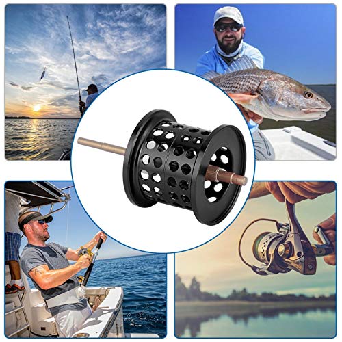 Wnsc Aluminum Fishing Round Bearing Reel Spool, Round Bearing Spool Accurate Anti-Corrosion Lightweight For Ice Fishing Flying Fish And Raft Fishing(Default) #TOP6