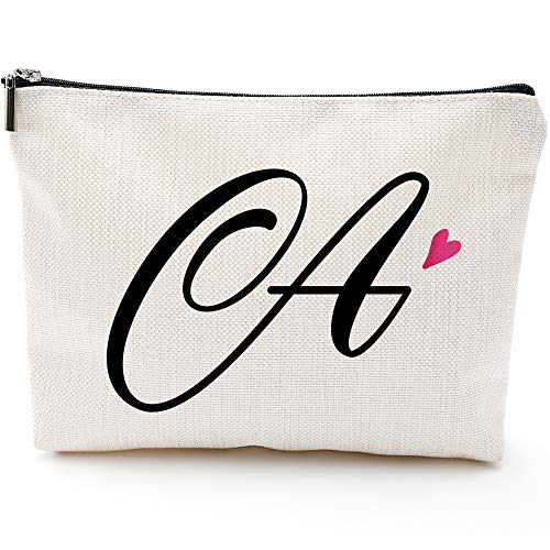 A initial monogram personalized travel makeup bag,cosmetic bag pe…
