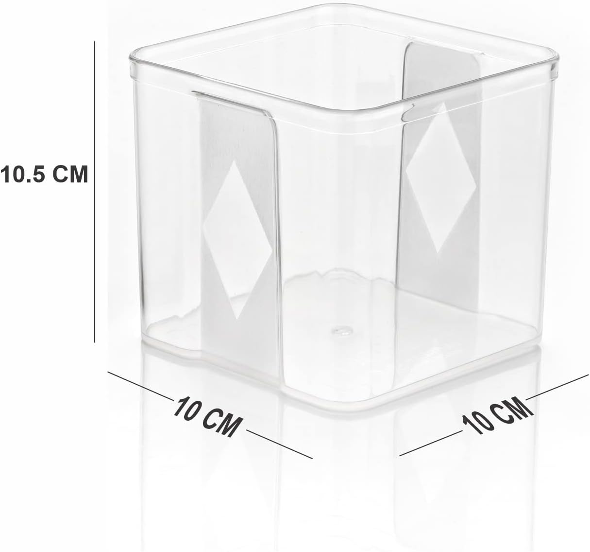 GOLWYN Air Tight Containers For Kitchen Storage Set, Fridge Storage Boxes, Kitchen Containers Set (700 Ml Set Of 4)(Plastic), Transparent