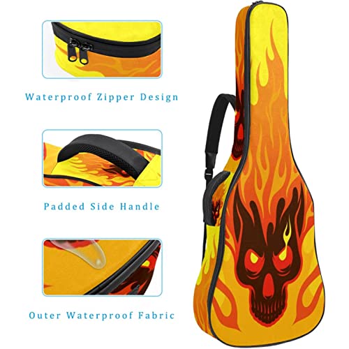 Flaming Love Heart Étui de protection rembourré pour guitare classique acoustique Rouge, Multicolore 09, 42.9×16.9×4.7… - Les Beatles, Paul McCartney, John Lennon, RIngo Starr, George Harrison Flaming Love Heart Étui de protection rembourré pour guitare classique acoustique Rouge, Multicolore 09, 42.9x16.9x4.7… – Image 5