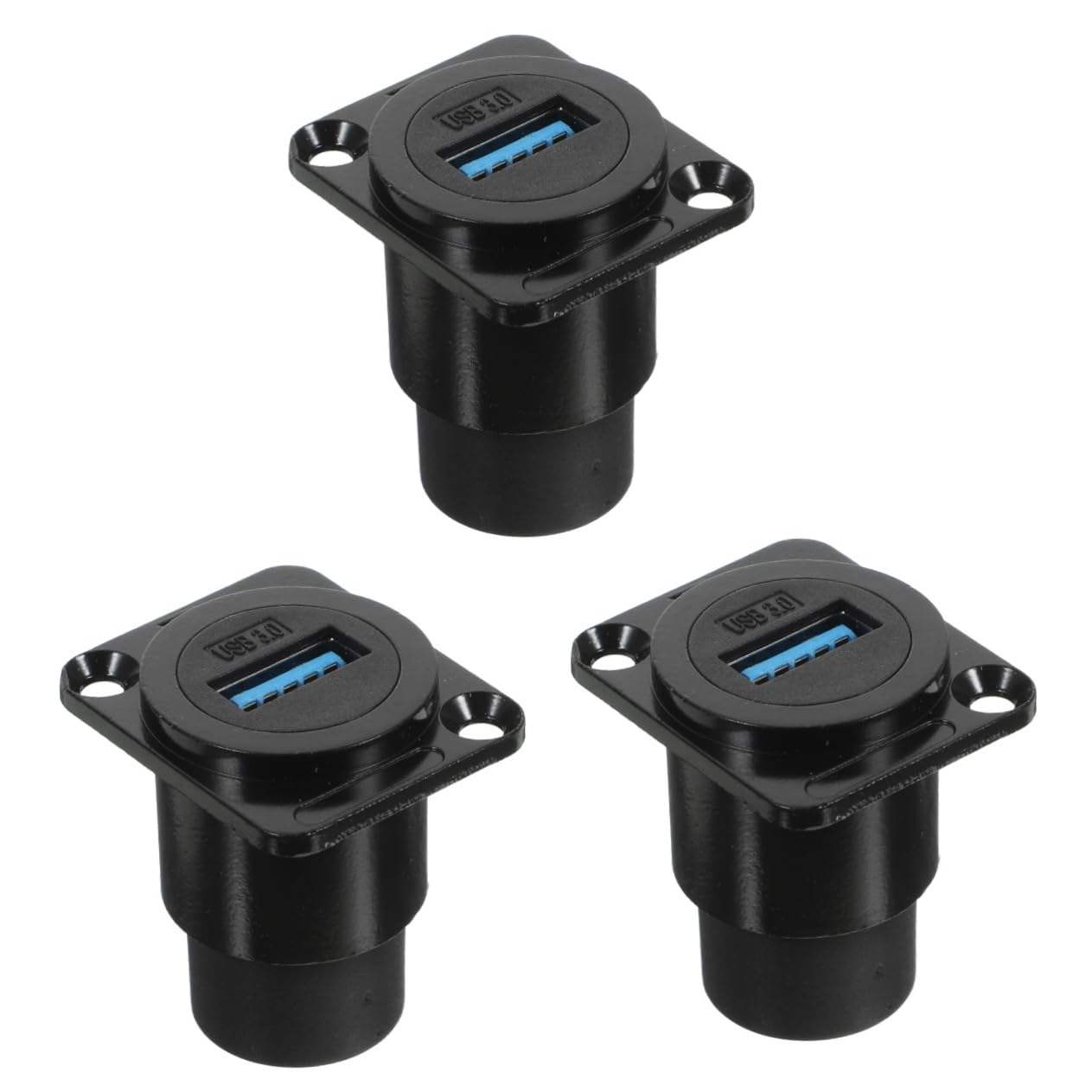 Amosfun Connettore Usb 3.0 Da Pannello Passante Ip67 Impermeabile Femmina a Femmina Accoppiatore Supporto Estensione Dati 5.0 Montaggio Industriale