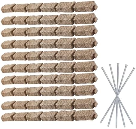 Laying Brick Garden Edging: Which 5 Products Stand Out in 2023? 4 Beuta Landscape Edging | Garden Edging Border | Faux Stone Bricks for Lawn edging, Flower beds, Pathways & Yard Edging– 10 Packs | Each Section Has 6 Bricks 48"L x 4"W x 2.25"H | 30 Spikes |Sandstone