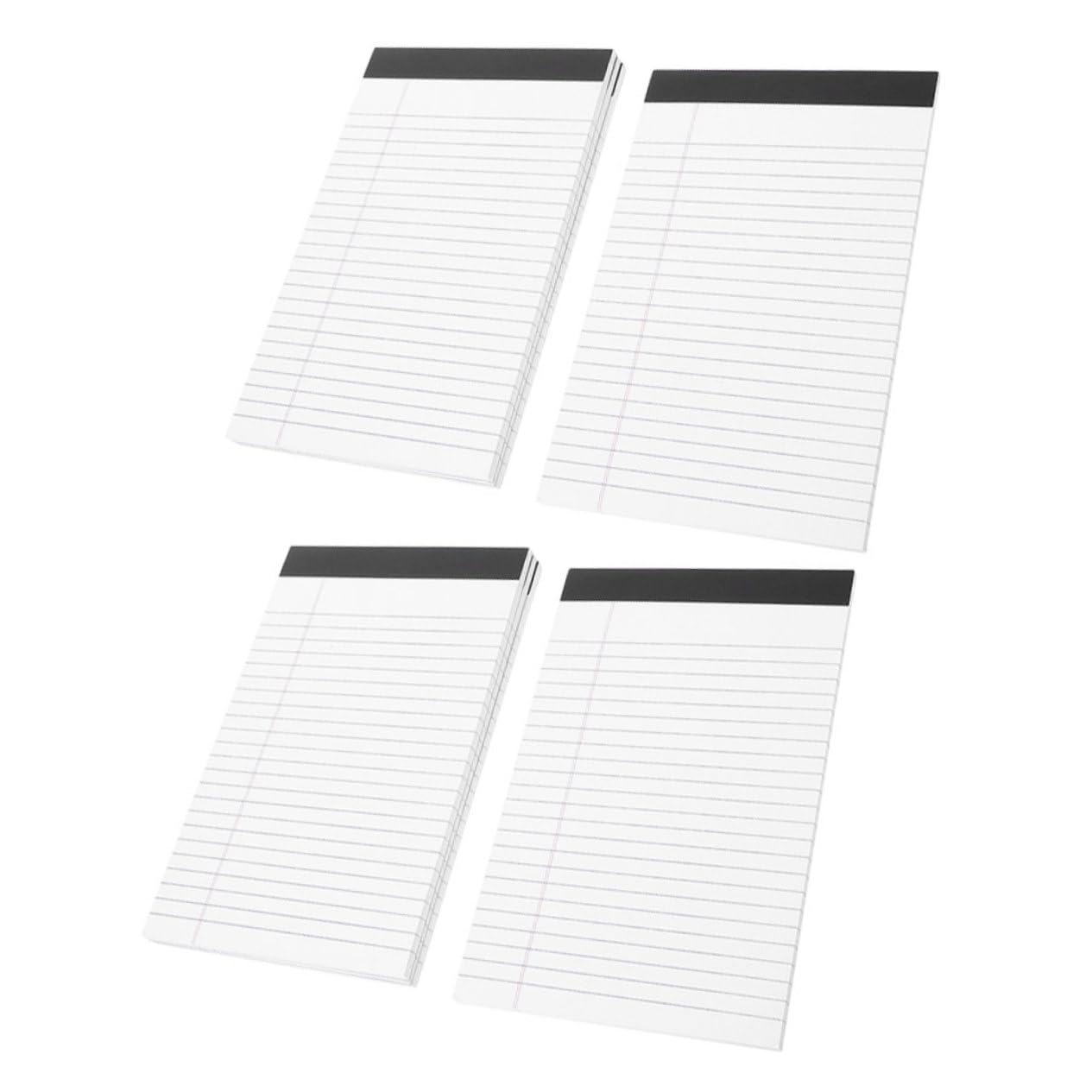 Bloc-notes Juridique A5 Portable, 8 Carnets Papier Blanc, 50 Feuilles